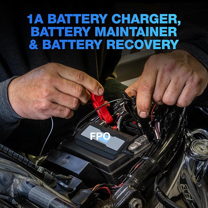 Type S 1A Smart Battery Charger & Maintainer, 6V & 12V Fully Automatic Trickle - Image 2