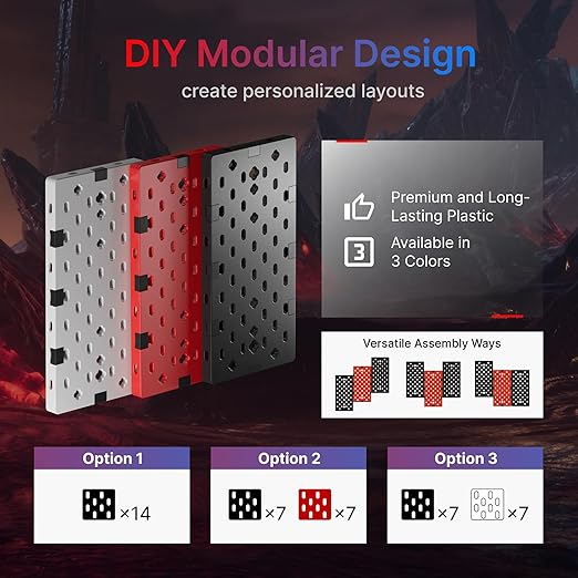 PEGZONE Controller and Headphone Holder Wall Mount, Modular Gaming Pegboard - Image 2