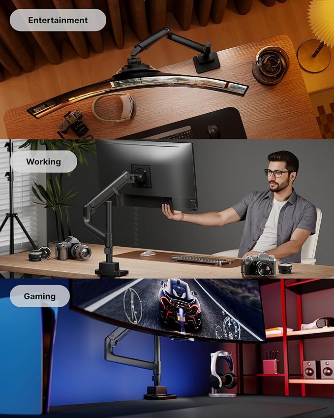 monTEK 17-57 Inch Ultrawide Monitor Arm - Image 8