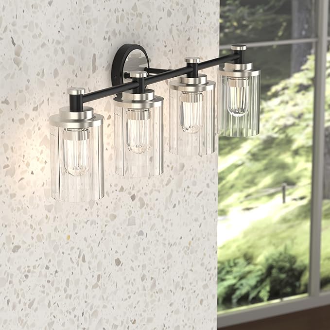 PHIXART Bathroom Lighting Fixtures Black and Brushed Nickel Bathroom Vanity - Image 4