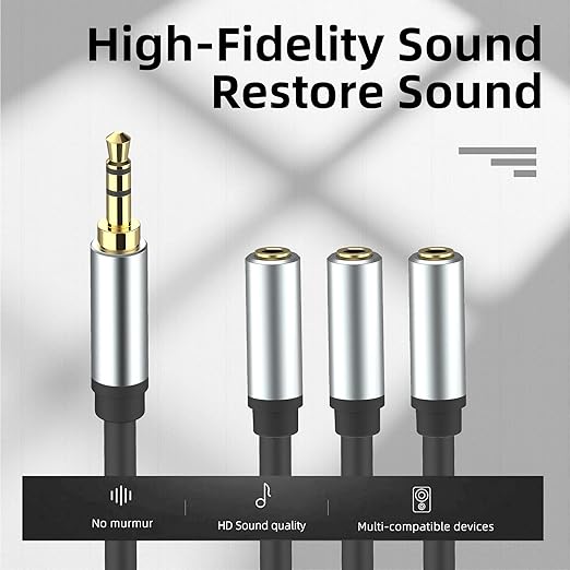 sovunis 3.5mm Stereo Audio Splitter Cable - Image 4