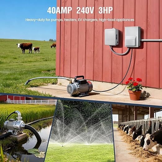 SURAIELEC 40A 240V 3HP Outdoor Timer Switch - Image 3