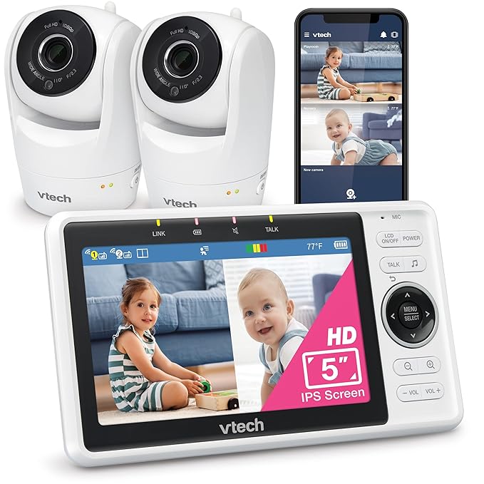 VTech 2-Cameras Smart WiFi Baby Monitor by VTechBabyMonitors