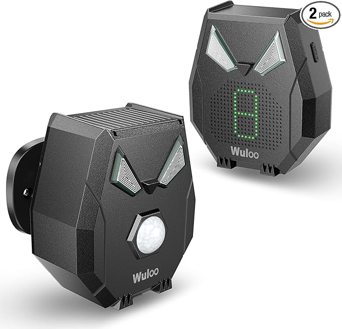 Solar Driveway Alarm Wireless Outside Weatherproof 1/2 Mile Long Range by Wuloo