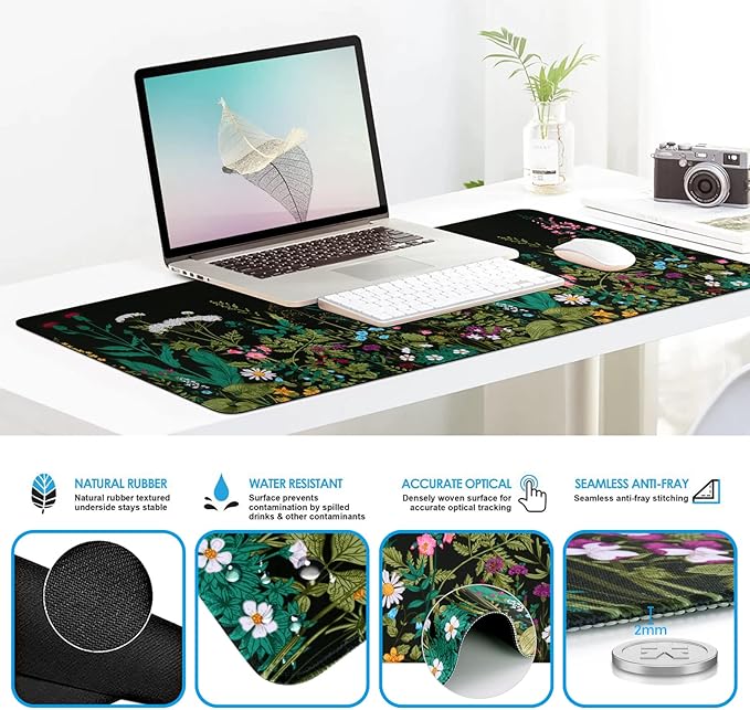 iCasso Large Mouse Pad, Mouse Pad Wrist Support Set, 4in1 XXL Large Mousepad + - Image 6