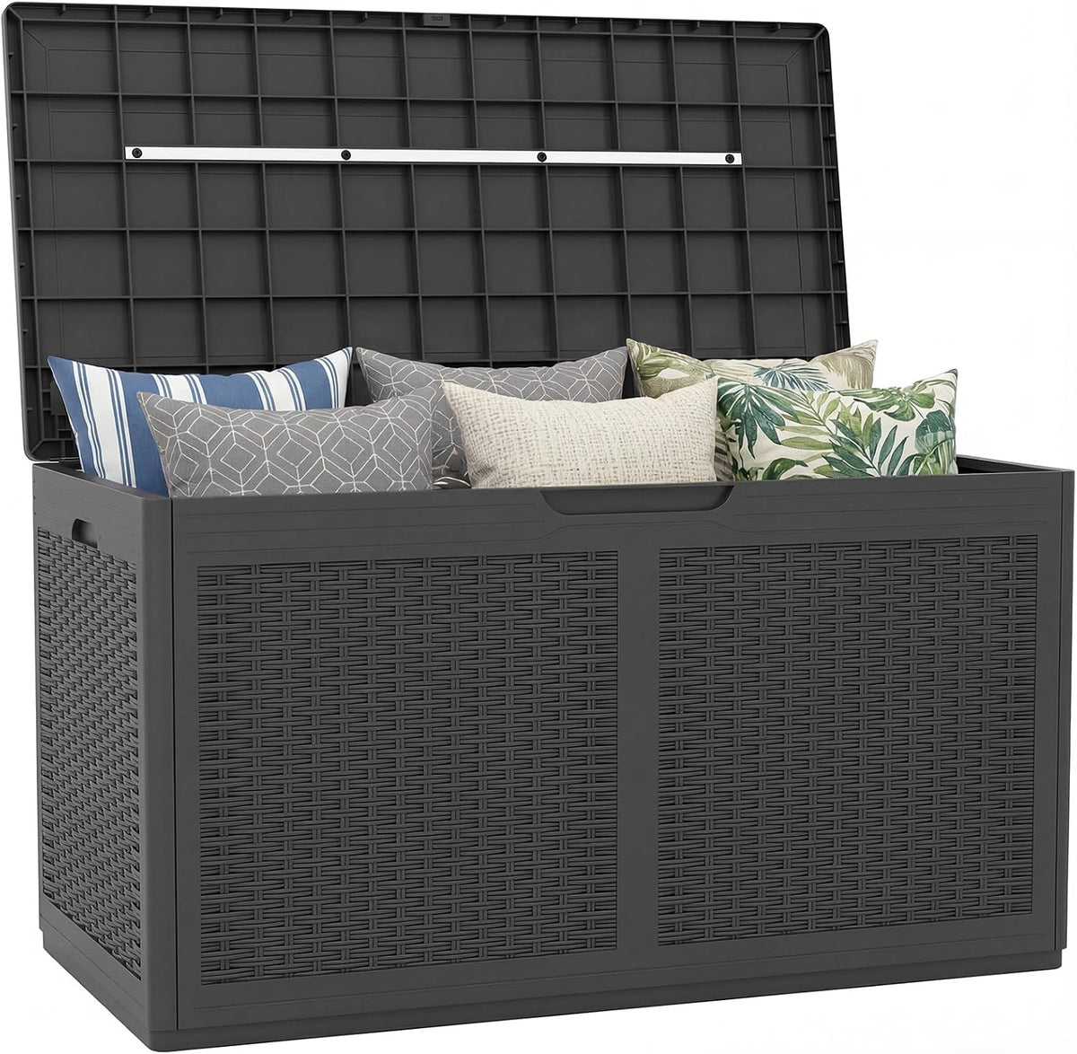 tangkula 100 gallon outdoor storage box, lockable outdoor, main product view