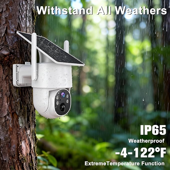 Kweiugfi 4G LTE Cellular Security Camera Outdoor, 365 Days Unlimited Data - Image 6