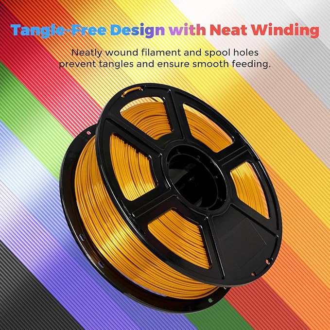 Flashforge 3D Printer Filament Silk PLA 1.75mm 1kg Spool-Dimensional Accuracy - Image 6