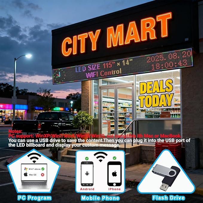 P10 Scrolling LED Sign Programmable Display Digital Bright Open Led Sign - Image 4