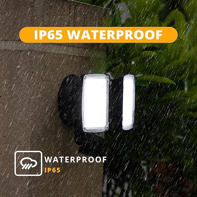 UME 19W LED Flood Light Motion Sensor Outdoor, 2 Adjustable Head, IP65 - Image 6