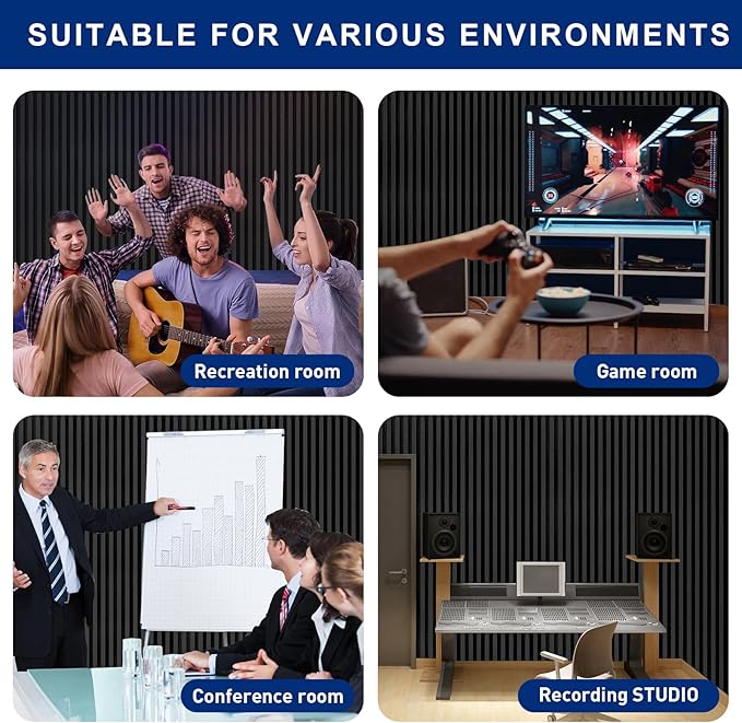 2 Pack Acoustic Foam Panels, Sound Absorbing Panels, Sound Insulation - Image 7