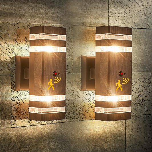 2 Pack Oil Rubbed Bronze Outdoor Wall Lights