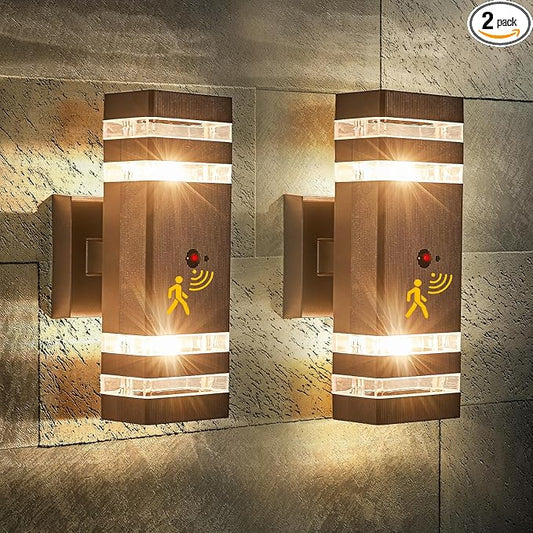 2 Pack Oil Rubbed Bronze Outdoor Wall Lights by DELICAVYLIGHTING