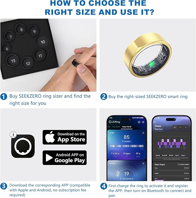 SEEKZERO Smart Ring for Women Men - Image 2