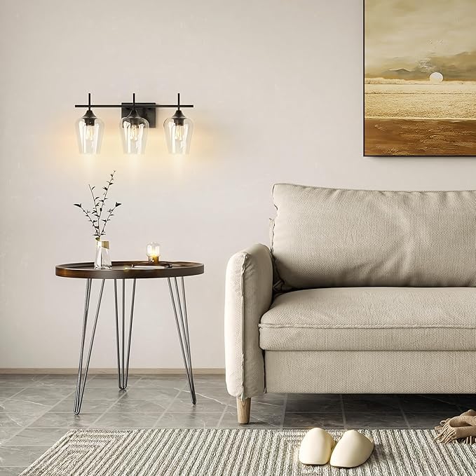 VONLUCE Bathroom Vanity Light, 3 Light Bathroom Light Fixture Over Mirror - Image 9