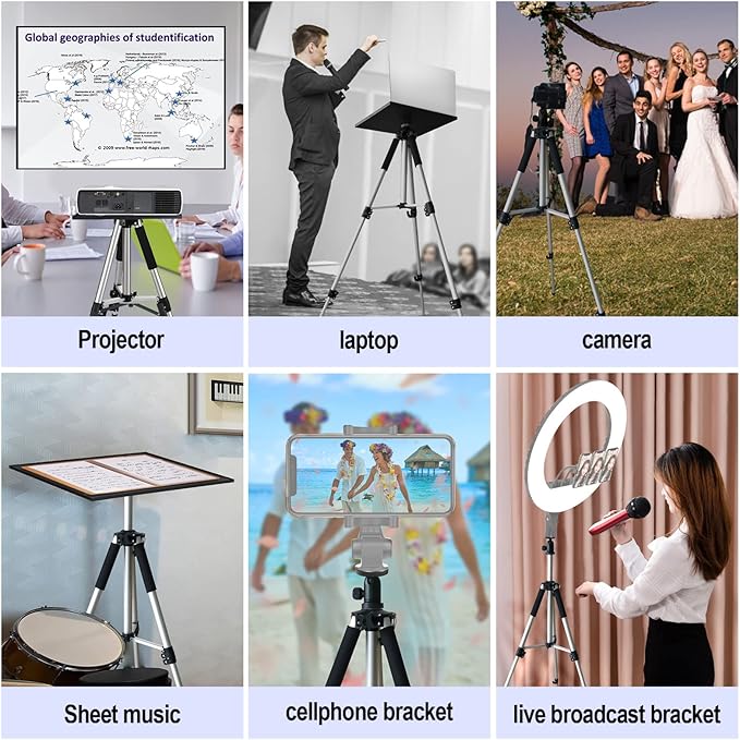 SKERELL Projector Stand Tripod Adjustable: Universal Laptop Standing Height - Image 7