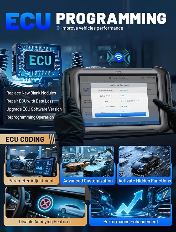 XTOOL IP919 PRO Scan Tool, ECU Pr0gramming Car OBD2 Scanner - Image 5