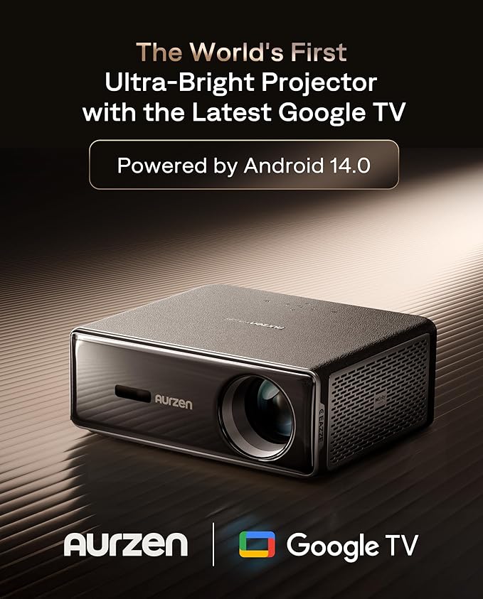 Aurzen EAZZE D1 MAX Upgraded Google TV Smart Projector 4K Supported, 1000 ANSI - Image 2
