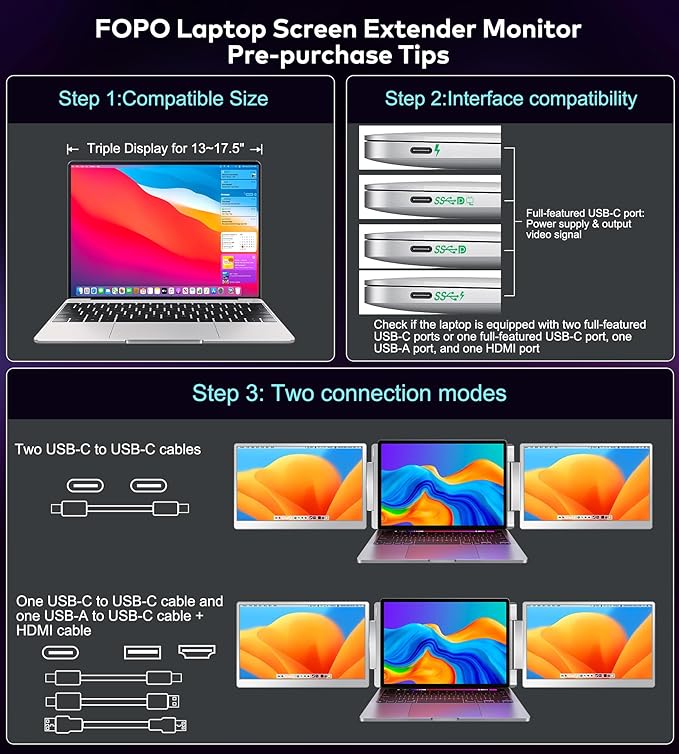 FOPO Portable Monitor for Laptop - Image 3