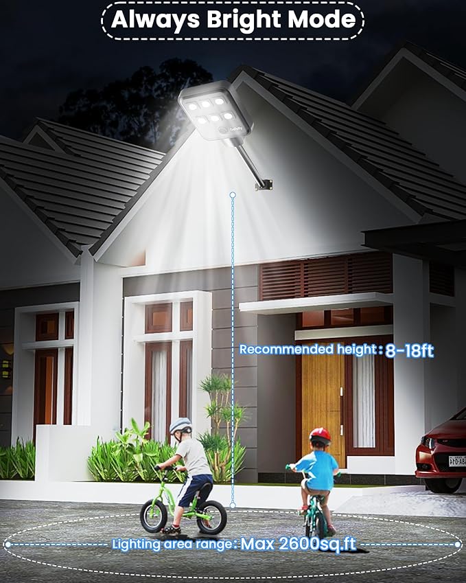 Gefolly G-5000W Solar Street Light Outdoor, Wide Angle Commercial Parking Lot - Image 3