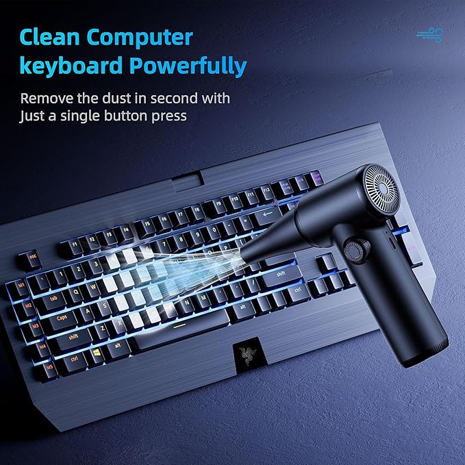DOROBEEN Compressed Air Duster, PC Keyboard Cleaner, Replace Compressed Air Can - Image 3