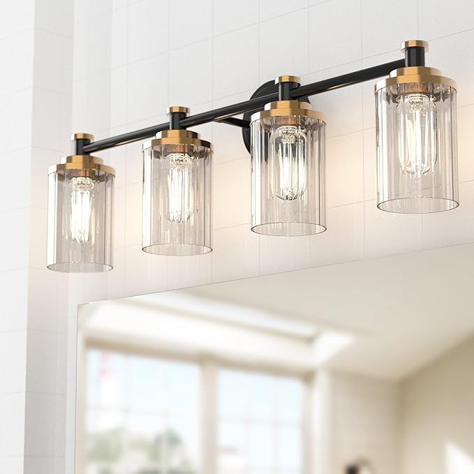PHIXART Bathroom Lighting Fixtures Black and Gold Bathroom Vanity Light - Image 2