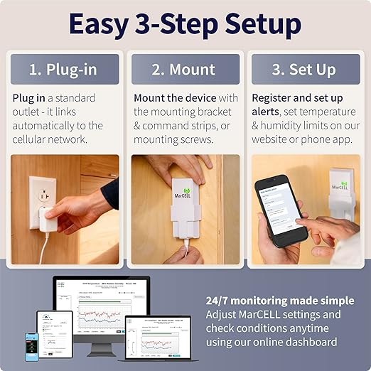 MarCELL Pet Watch Bundle – Cellular Temperature Monitor, Humidity & Power - Image 8