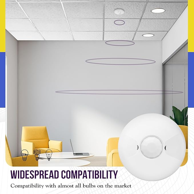 ENERLITES - MPC-50V-STICKER Ceiling Occupancy Sensor by PIR Ceiling Sensor - Image 5