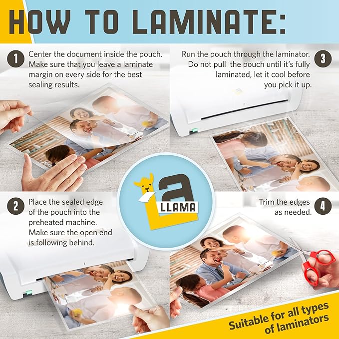 Thermal Laminating Pouches, 9 x 11.5 Inches, 5 Mil Thick, 20 Pack, Suited - Image 7