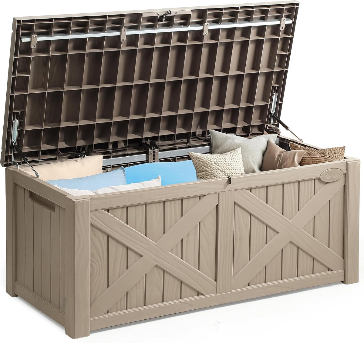 yitahome 150 gallon large outdoor storage box with, main product view