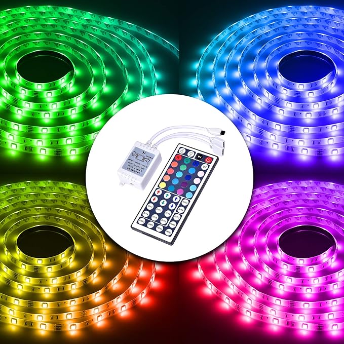 DAYBETTER Led Lights 2 Ports 44 Key Remote Control, Dimmer - Image 3