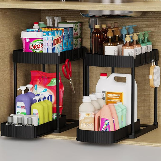 Ukeetap Multi-Purpose Pull-Out Storage Organizers, Under Sink/Cabinet by ukeetap