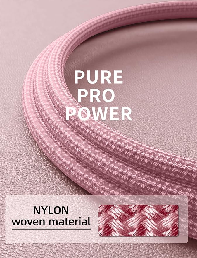 USBC Cable 10FT, Nylon Braided USB C to USB C iPhone Charger Cord Compatible - Image 6