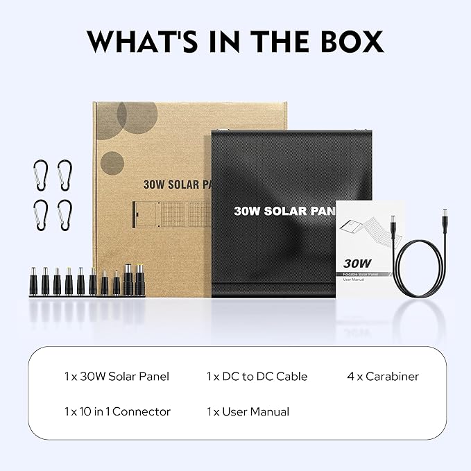 30W Solar Charger, Solar Panel USB - Image 8