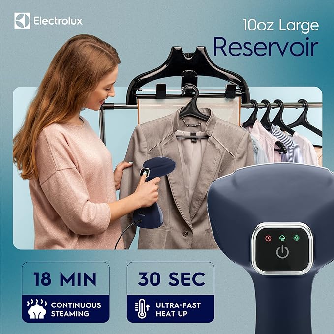 Electrolux Steamer for Clothes, 1500 Watt Portable Handheld Fabric and Garment - Image 2