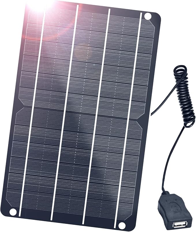 FlexSolar 6W Mini USB Solar Panel, IP67 Waterproof Monocrystalline Module DIY by FlexSolar