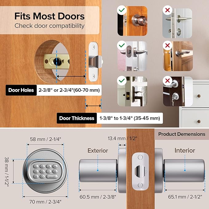 ThorBolt Keyless Entry Door Lock, Fingerprint Door Lock - Image 5