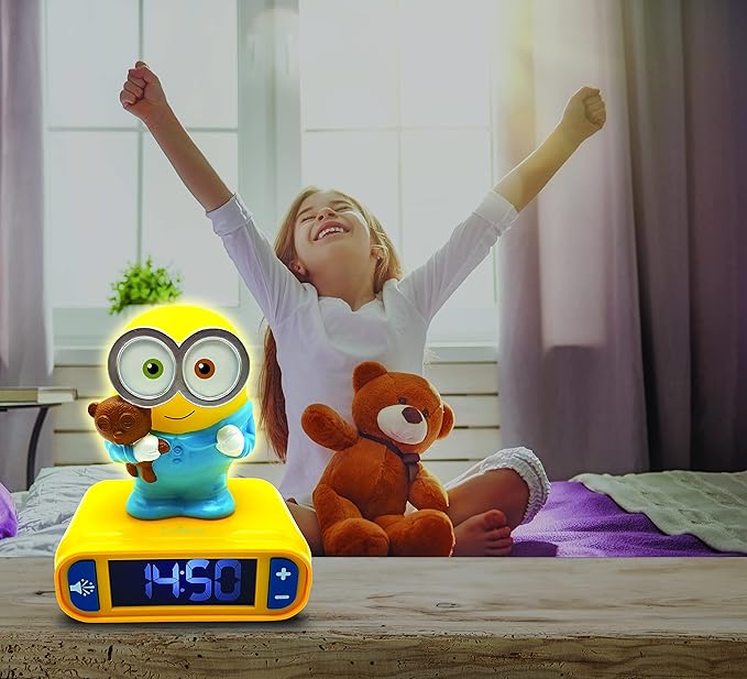 LEXiBOOK - Minions - Bob Digital Alarm Clock - Snooze Function - Minions Sound - Image 7