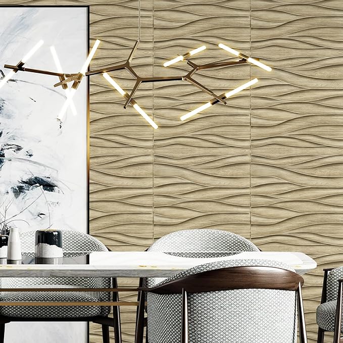 STICKGOO 3D Wall Panels for Interior Wall Decor, Wood 3D Textured Wall Decor - Image 5