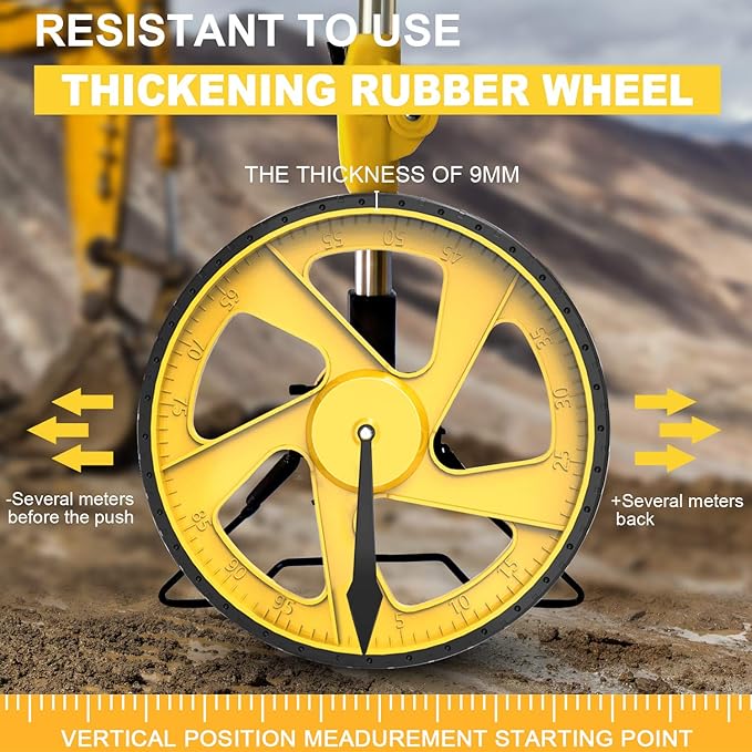Zozen Measuring Wheel Digital Display, Foldable Feet/Meter Digital Measuring - Image 5