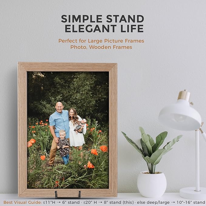 TR-LIFE Plate Stands/Holder for Display, 8 Inch, Metal Frame for Picture - Image 7