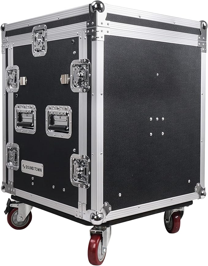 Sound Town 12U PA DJ Pro Audio Rack/Road ATA Case - Image 5