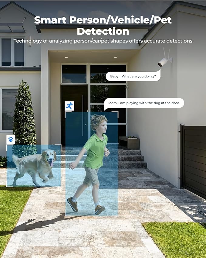 REOLINK 4K Home Security Camera, 2.4/5GHz WiFi Outdoor Camera, Plug-in Power - Image 5