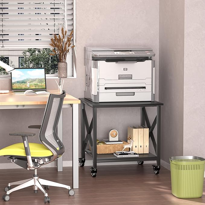 TQQDCI Printer Stand, 23.6 x 23.6 Inches Large Printer Stand - Image 3