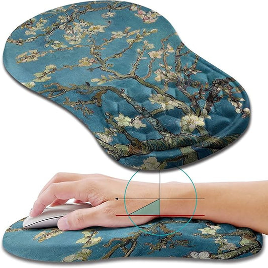 Hokafenle Ergonomic Mouse Pad Wrist Support, Wrist Rest Mousepad by Hokafenle
