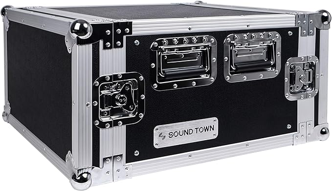 Sound Town 6U PA/DJ Rack/Road Case, by SOUNDTOWN