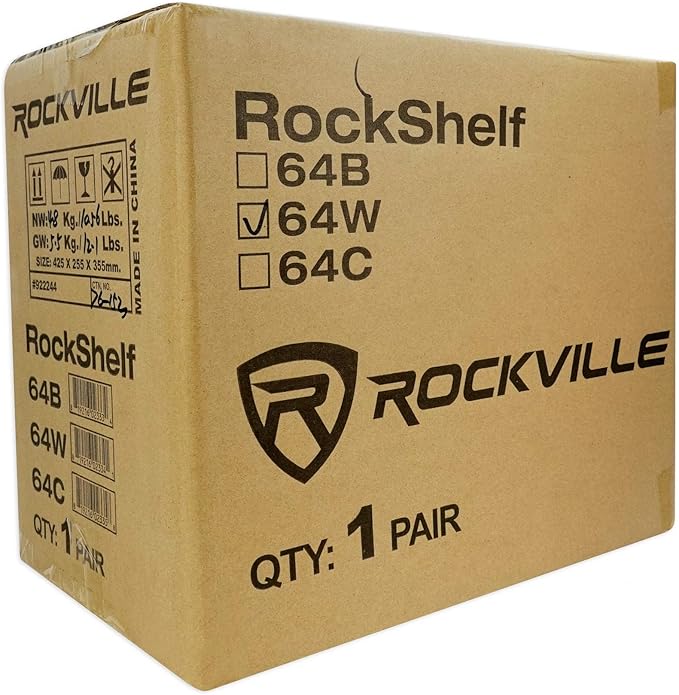 Rockville Pair RockShelf 64W V2 400w White 6.5" Bookshelf Speakers, 4 Ohm - Image 6