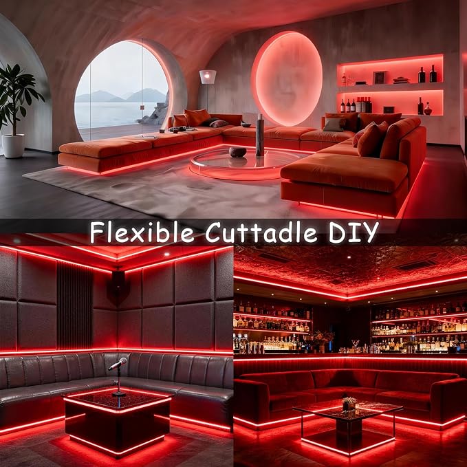 Red Led Lights Strip Valentines Galentines Day Decorations - Image 6