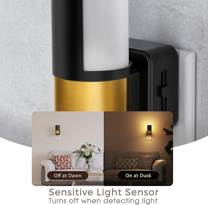 Briignite Night Lights Plug into Wall, 2 Pack Dimmable LED Night Light - Image 2