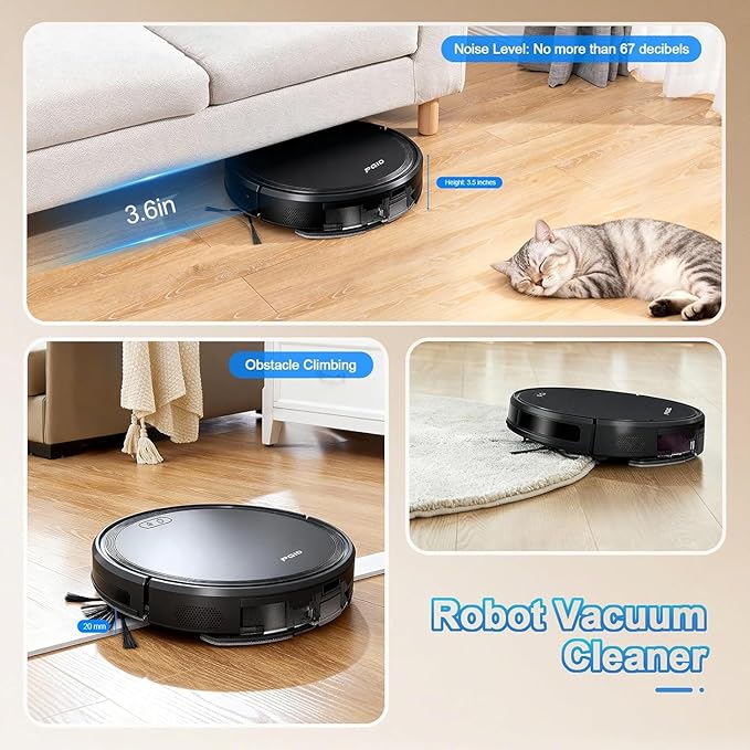 FGID Robot Vacuum and Mop Combo, 2 in 1 Mopping Robotic Vacuum Cleaner w - Image 4